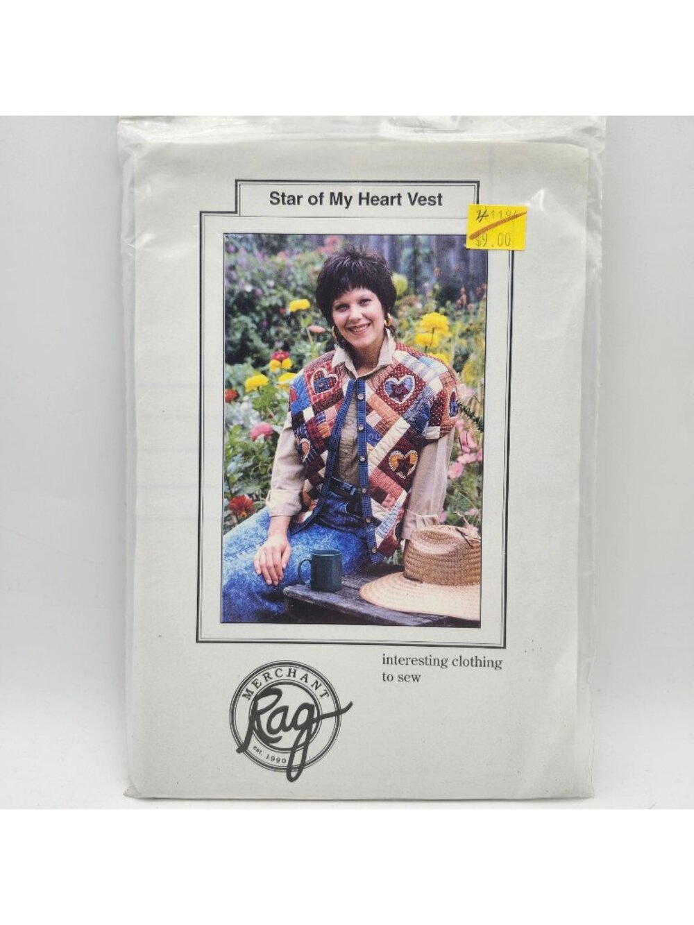 Rag Merchant Star Of My Heart Vest Sewing Pattern Quilt 1994 Jill Abeloe Mead